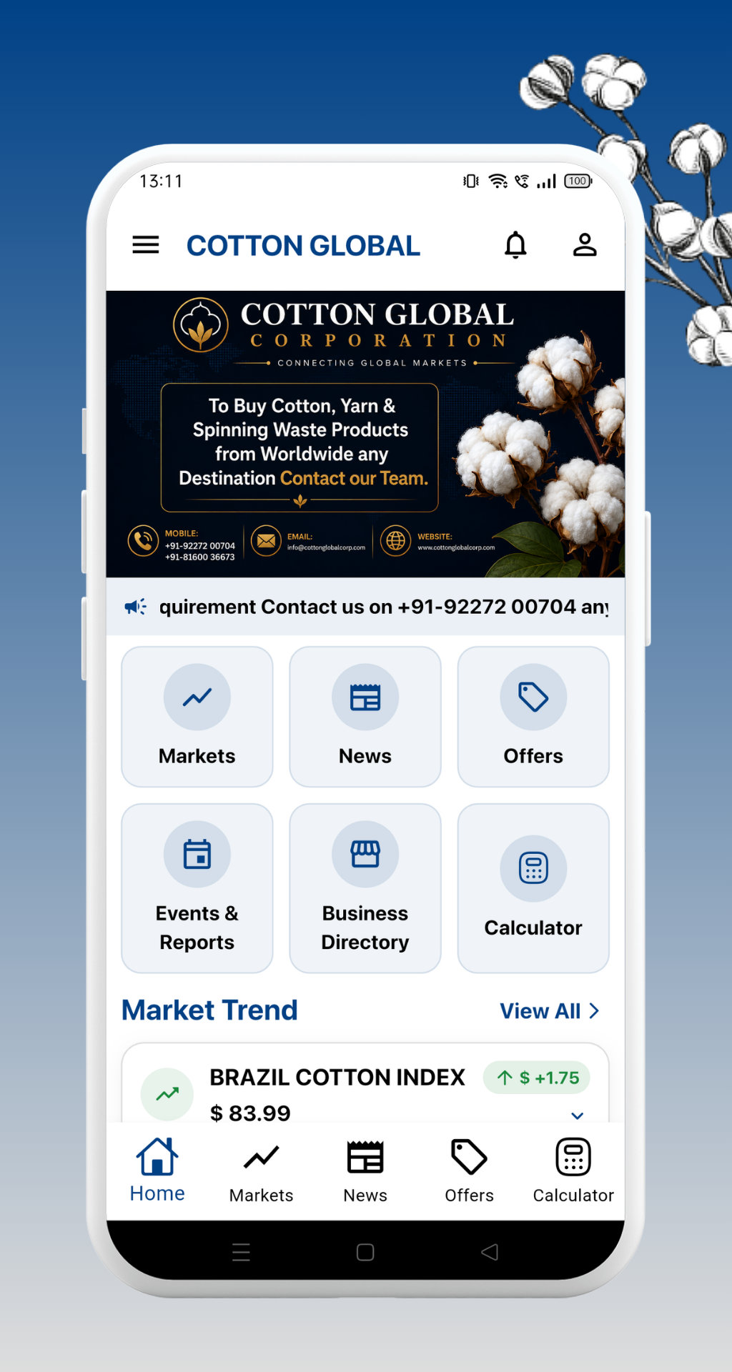 Cotton Market App
